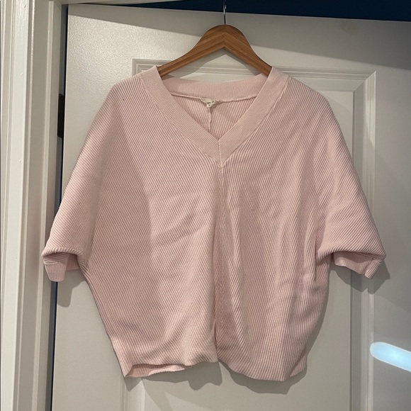 Phase eight Women's Pink ribbed V-Neck Sweater medium - Picture 3 of 5